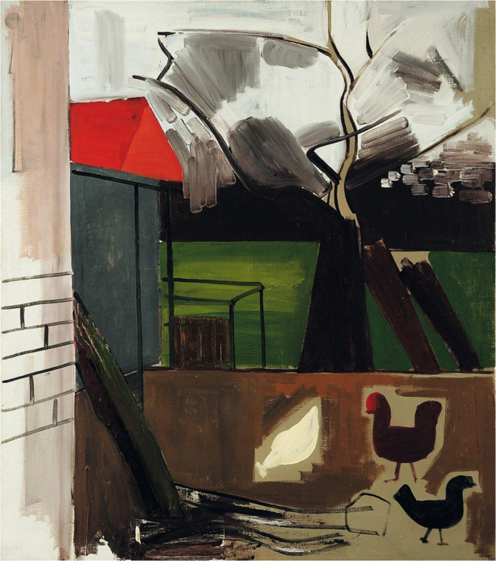 Jean Brusselmans (Belgian, 1884-1953) - Farmyard (Cour de ferme), 1930