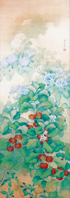 Omoda Seiju(1891-1933) - Morning Dew1,428x503 mm Adachi Museum of Art