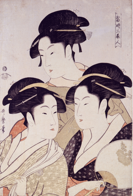 Kitagawa Utamaro - Three Beauties of the Present Day