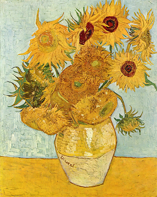 Vincent van Gogh - Still Life - Vase with Twelve Sunflowers, 1889(2)