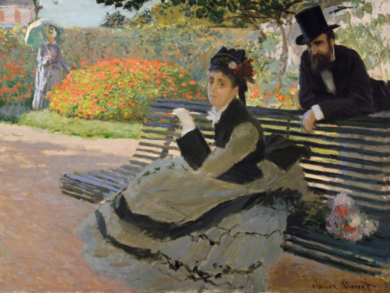 Claude Monet - Camille Monet on a Bench