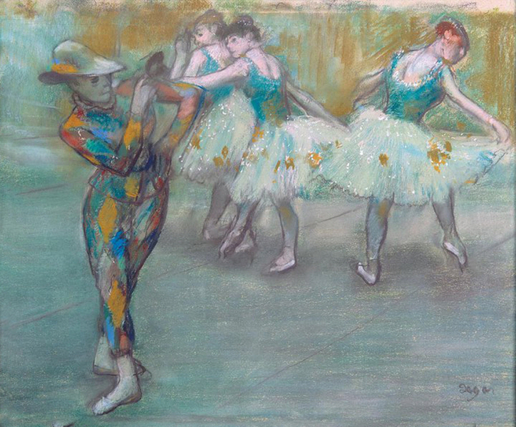 Edgar Degas - Arlequín danzando