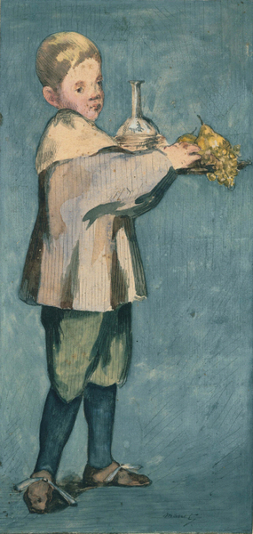 Edouard Manet - Boy Carrying a Tray (L&#039;Enfant portent un plateau