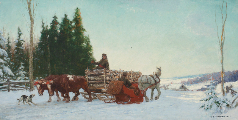 Frederick Simpson Coburn - CHATTING ON THE LOGGING TRAIL