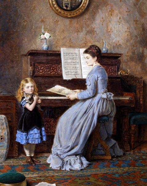 George Goodwin Kilburne - The Piano Lesson 1871
