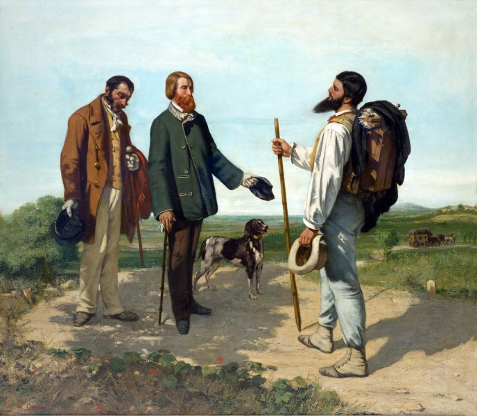 Gustave Courbet - The Meeting or Bonjour, Monsieur Courbet 1854
