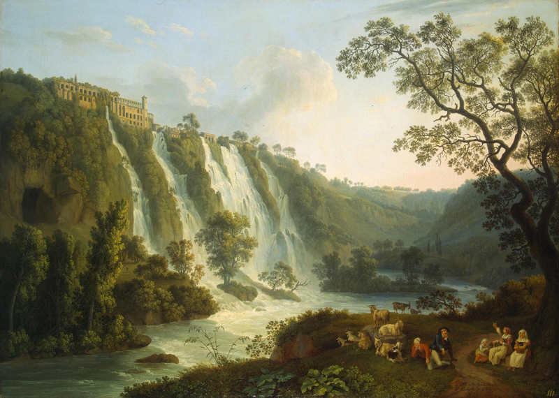 Jacob Philipp Hackert - Waterfall