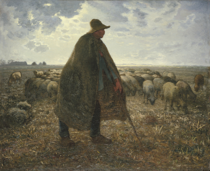 Jean-François Millet - Shepherd Tending His Flock