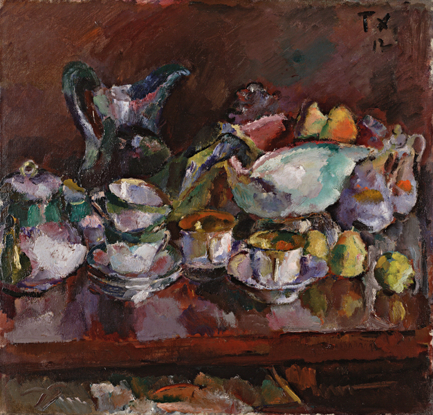 Anton Faistauer - Still Life with Coffee Cups