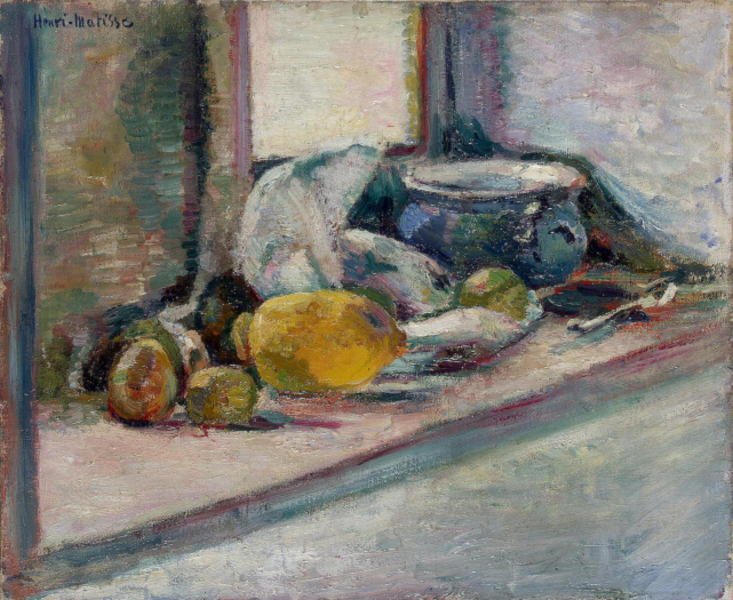 Henri Matisse - Blue Pot and Lemon (1897)