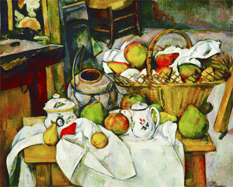 Paul Cézanne - Still life with basket