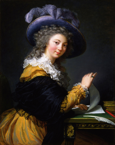 Elisabeth Louise Vigee Le Brun - Lady Folding a Letter