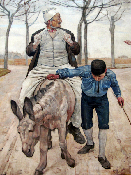 Ferdinand hodler - il mugnaio, suo figlio e l&#039;asino