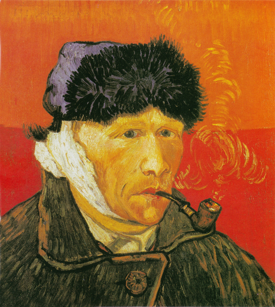 Vincent Van Gogh - Selbstbildnis mit verbundenem Ohr und Pfeife