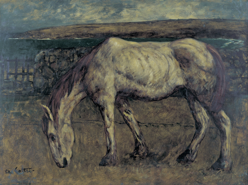 Charles Cottet - Old Horse in the Wasteland