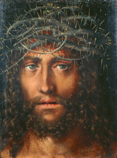 Lucas Cranach d. Ä. - Head of Christ Crowned with Thorns
