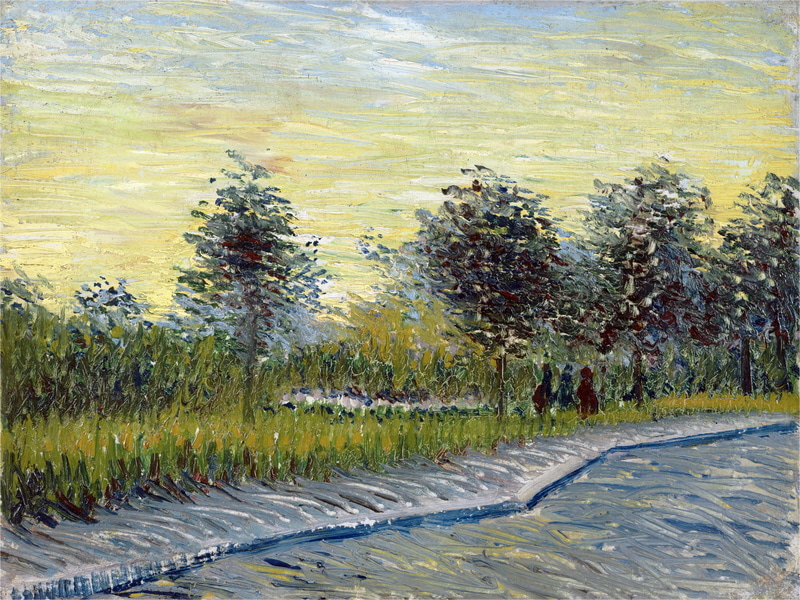 Vincent van Gogh - SQUARE SAINT-PIERRE AT SUNSET