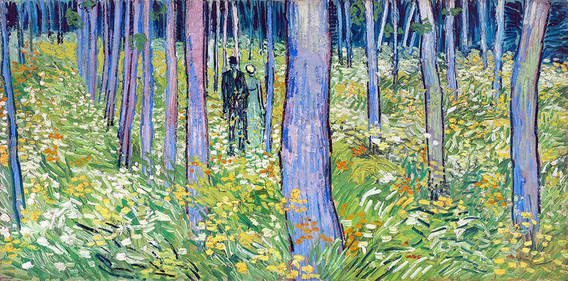 Vincent Van Gogh - Undergrowth with Two Figures