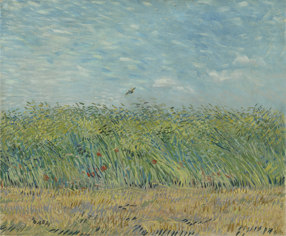 회전_Vincent Van Gogh - Wheatfield with Partridge