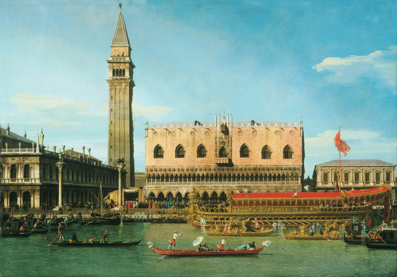 Canaletto (Giovanni Antonio Canal) - The Bucintoro at the Molo on Ascension Day