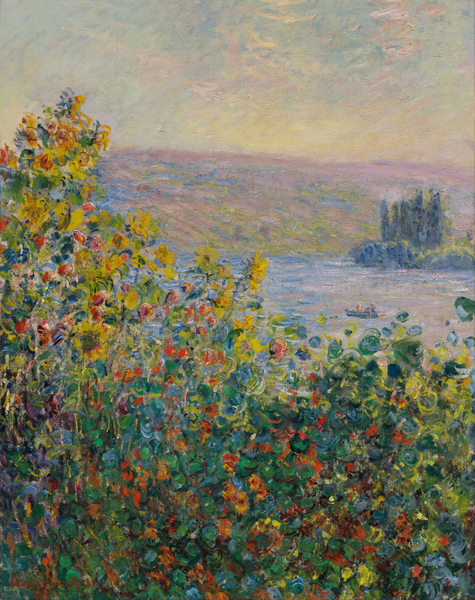 Claude Monet - Flower Beds at Vétheuil