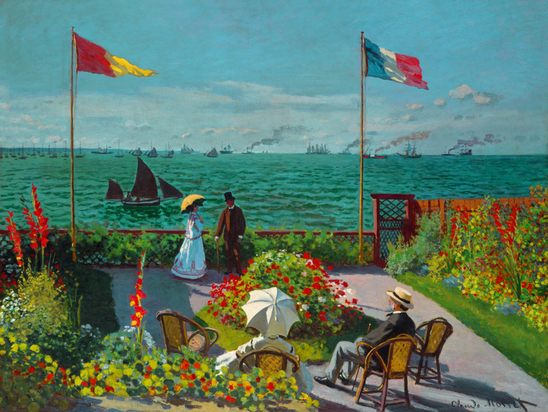 Claude Monet - Garden at Sainte Adresse