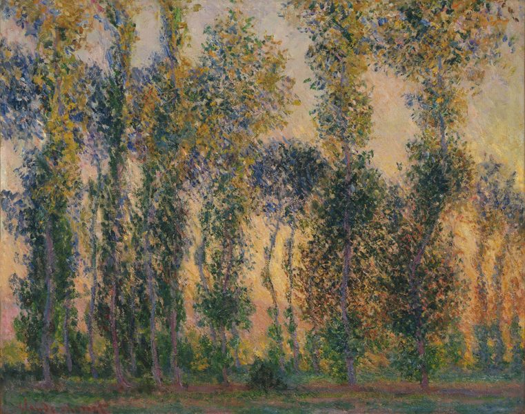Claude Monet - Poplars at Giverny, Sunrise