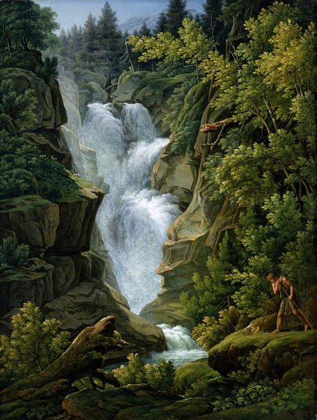 Joseph Anton Koch - Wasserfall im Berner Oberland (1796)