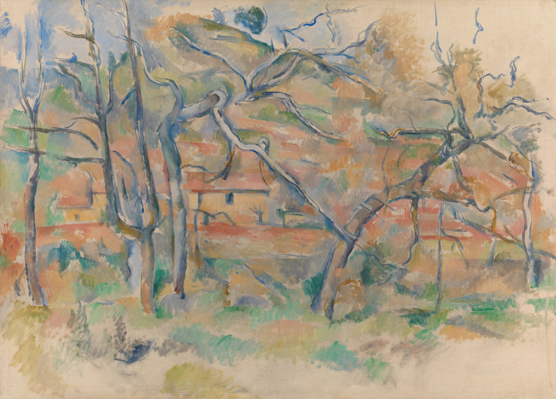 Paul Cézanne - Trær og hus, Provence