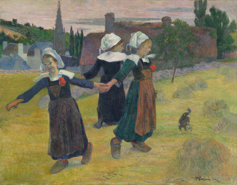 Paul Gauguin - Breton Girls Dancing, Pont Aven