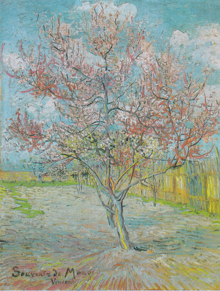 Vincent van Gogh - Blühender Pfirsichbaum