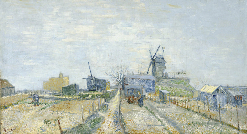 Vincent van Gogh - Montmartre-Windmills and Allotments