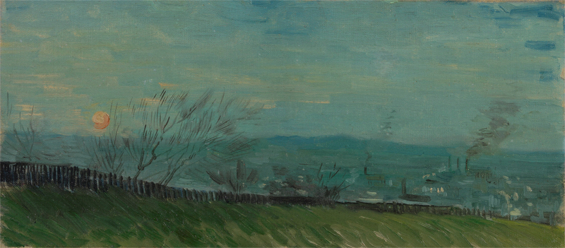 Vincent van Gogh - Sunset in Montmartre