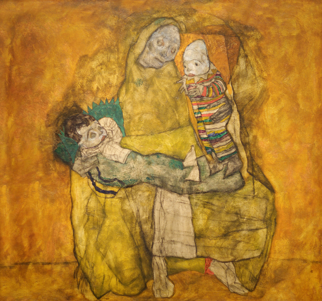 Egon Schiele - Mother with two children II