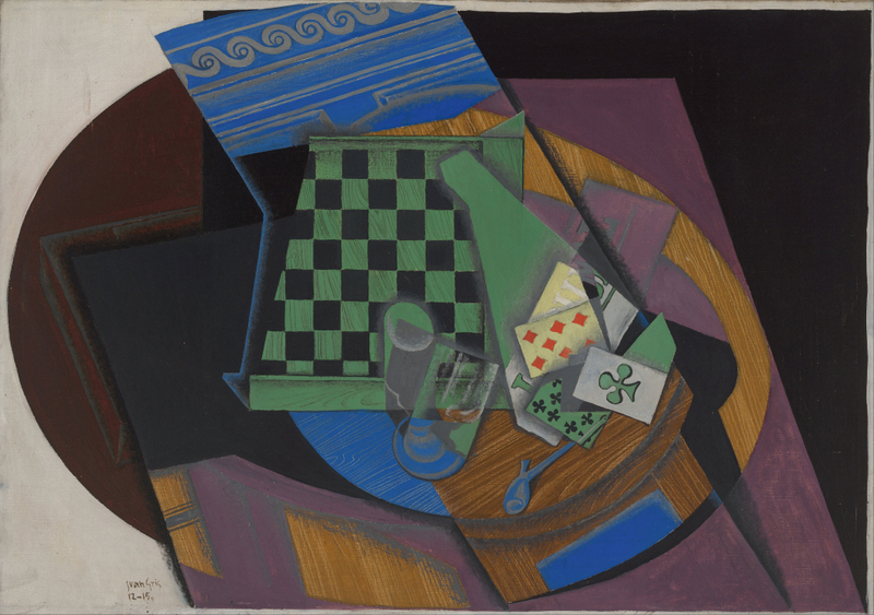 Juan Gris - Damier et cartes à jouer (Checkerboard and playing cards) 1887-1927
