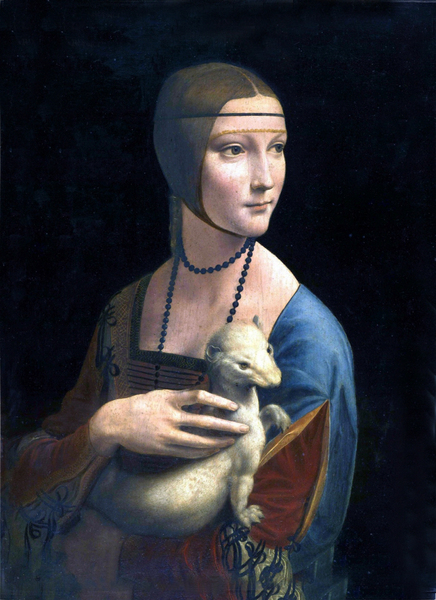 Leonardo Da Vinci - Lady with an ermine Portrait of Cecilia Gallerani 1484-1490