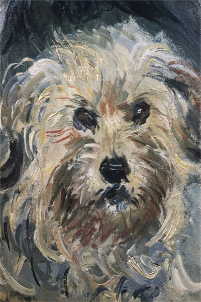 Claude Monet - Detail of Yorkshire Terrier from Eugenie Graff (Madame Paul)